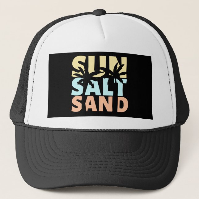 Gorra De Camionero Sun Salt Sand Beach Summer (Anverso)