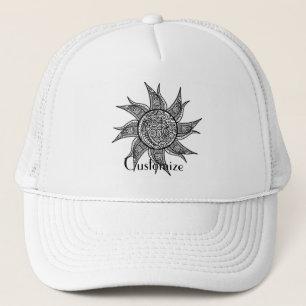 Gorra De Camionero Sun Tattoo Thunder_Cove al estilo Henna