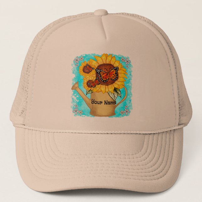 Gorra De Camionero Sunflower Watercan (Anverso)