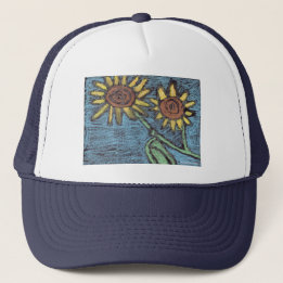Gorra De Camionero Sunflowers Forever - Niños Art for CHOC