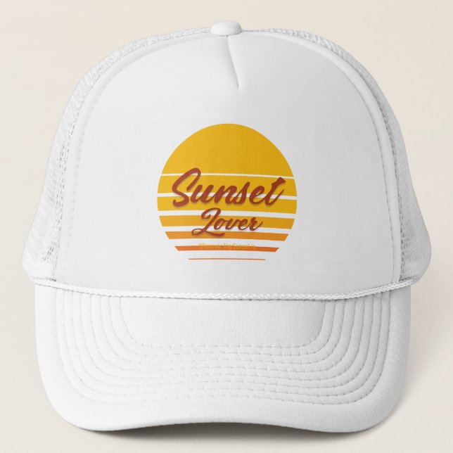 Gorra De Camionero "Sunset Lover" (Anverso)