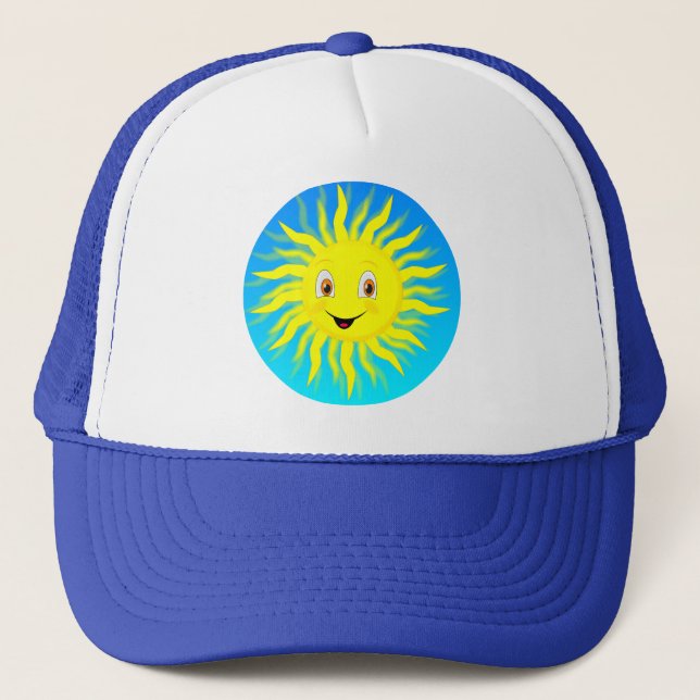 Gorra De Camionero Sunshine Happy Face (Anverso)