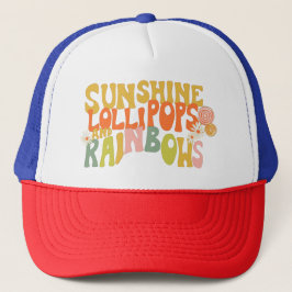Gorra De Camionero Sunshine Lollipops and Rainbows Cap