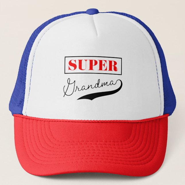 Gorra De Camionero Super Abuela (Anverso)