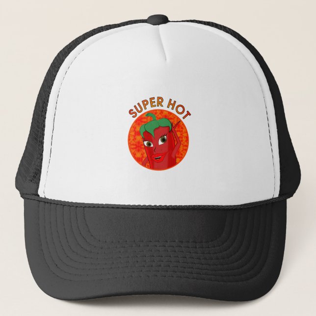 Gorra De Camionero Super Diva de Pepper Caliente (Anverso)