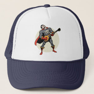 Gorra De Camionero Super héroe de la guitarra
