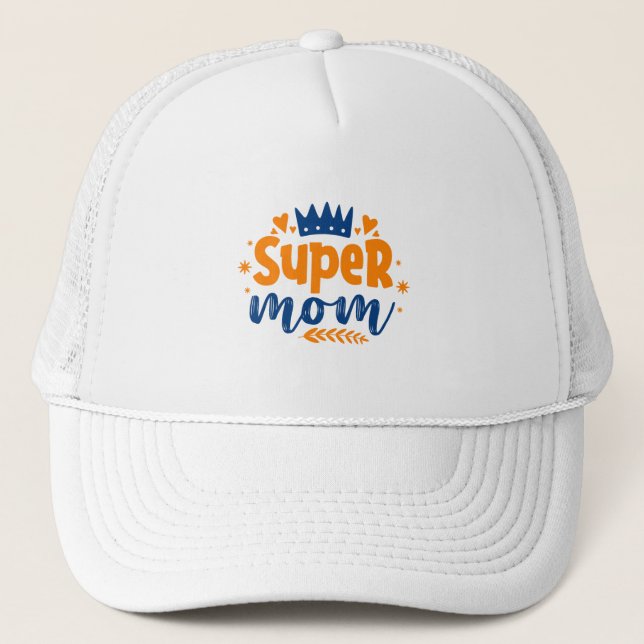 Gorra De Camionero Super Mamá (Anverso)