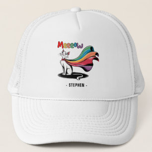 Gorra De Camionero Súper Mieow Gato - Gato del orgullo del Cabo arcoi