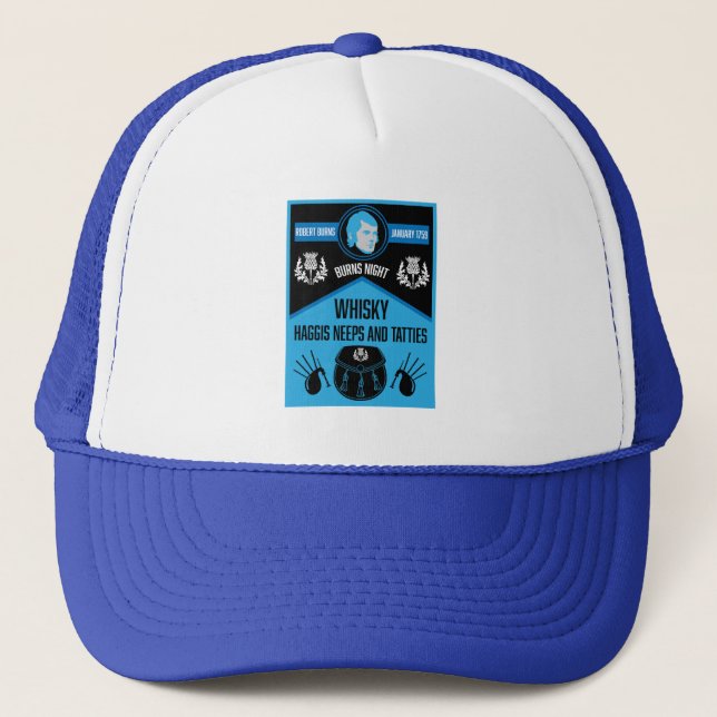 Gorra De Camionero Super Nocturno Escocés (Anverso)