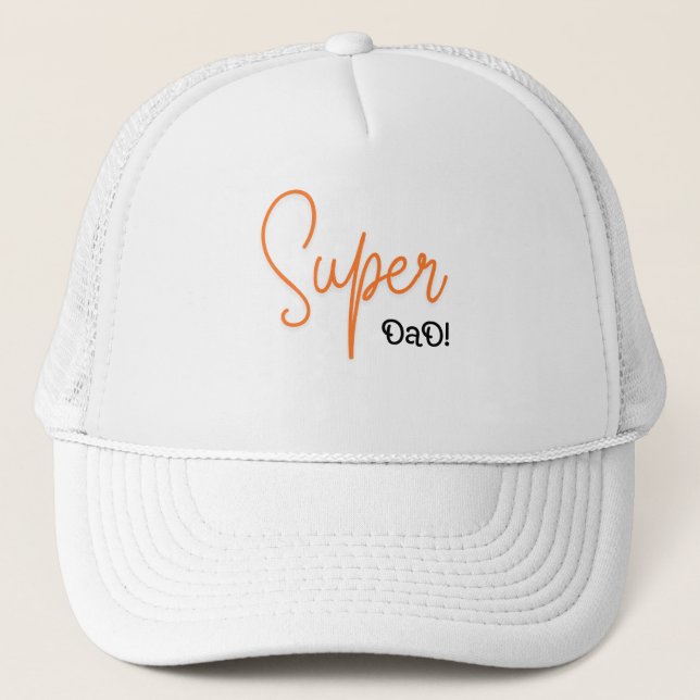 Gorra De Camionero Súper Papá (Anverso)