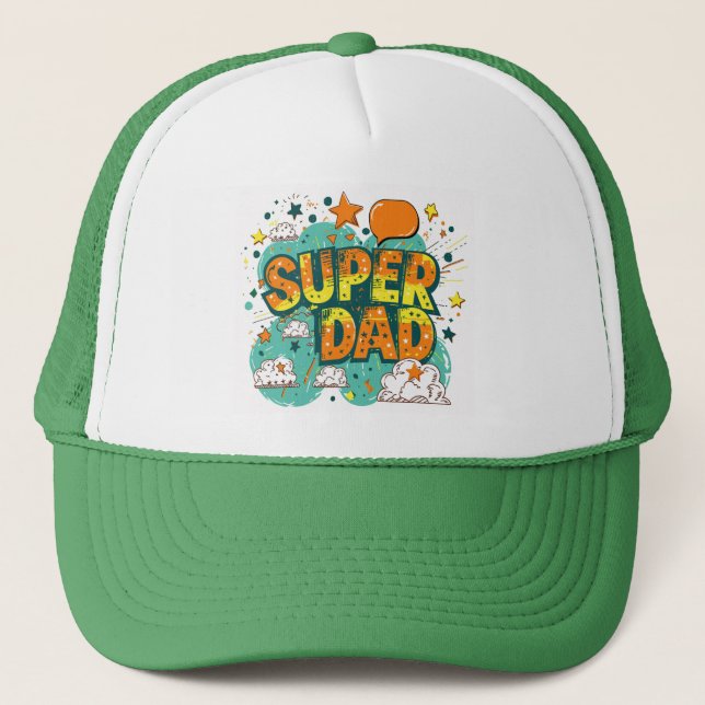 Gorra De Camionero Super Papá (Anverso)