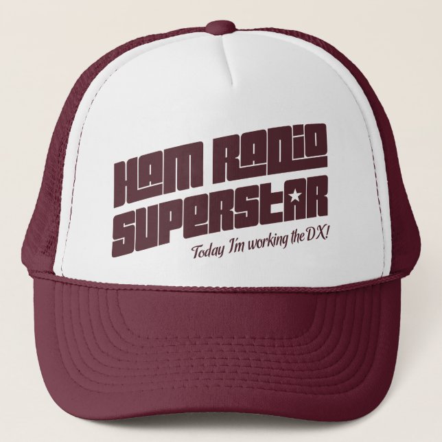 Gorra De Camionero Superestrella del equipo de radio-aficionado (Anverso)