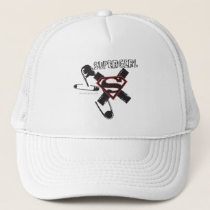 Gorra De Camionero Supergirl Black Safety Pins