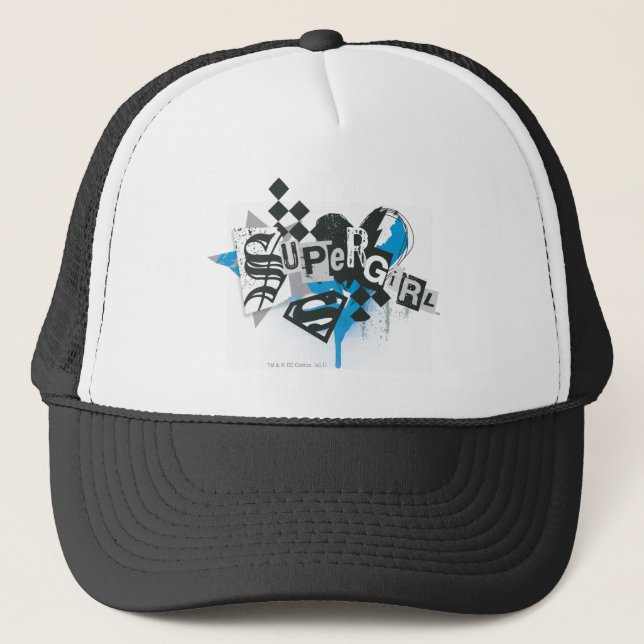 Gorra De Camionero Supergirl derrames y splatt (Anverso)
