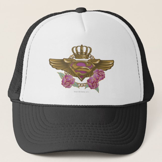 Gorra De Camionero Supergirl Golden Wings (Anverso)