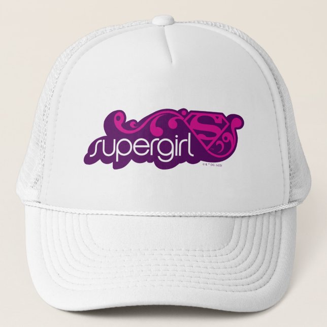 Gorra De Camionero Supergirl Groovy Name y S-Shield (Anverso)