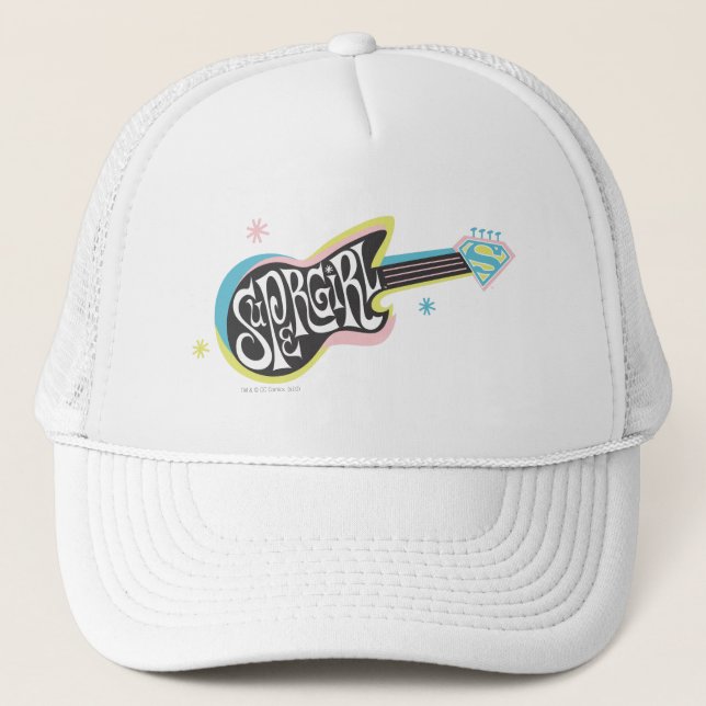 Gorra De Camionero Supergirl Guitar (Anverso)