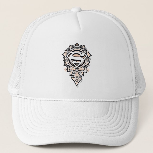 Gorra De Camionero Supergirl Mandala Graphic (Anverso)