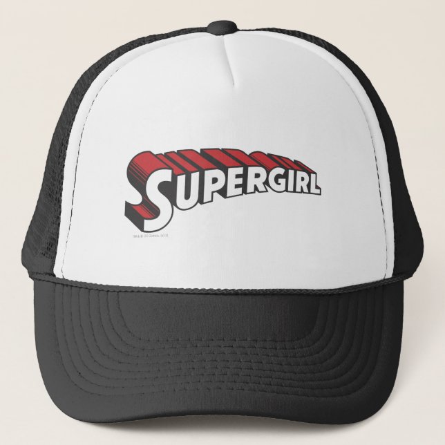 Gorra De Camionero Supergirl Red and White Logo (Anverso)