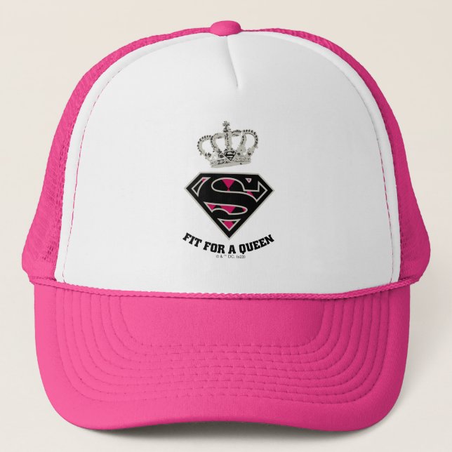 Gorra De Camionero Supergirl S-Shield "Fit For A Queen" (Anverso)