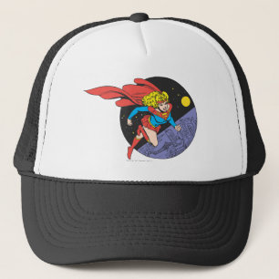 Gorra De Camionero Supergirl salta en espacio