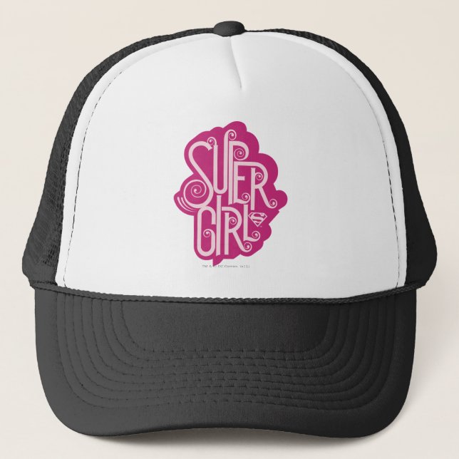 Gorra De Camionero Supergirl Swirl 1 (Anverso)