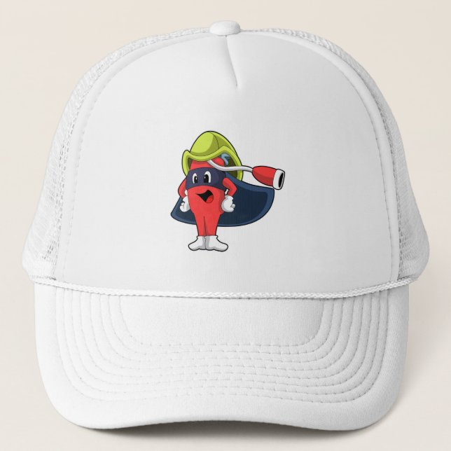 Gorra De Camionero Superhéroe como bombero (Anverso)