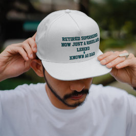 Gorra De Camionero Superhéroe Retirado Ahora Solo una Leyenda Regular