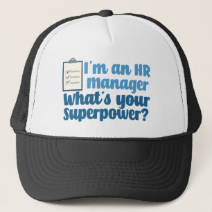 Gorra De Camionero Superheroína divertida de recursos humanos