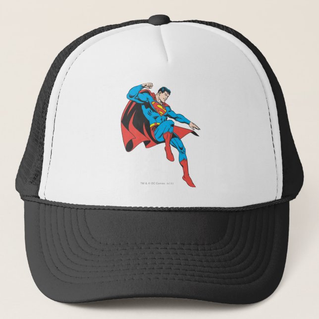 Gorra De Camionero Superman Lands Lightly (Anverso)