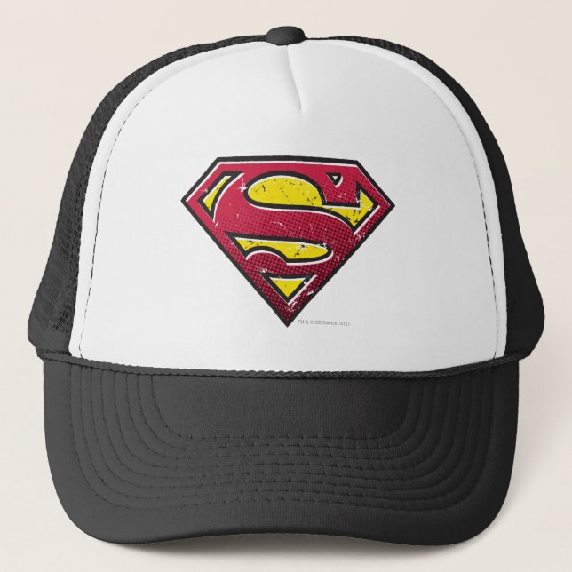 Gorra De Camionero Superman S-Shield | Logo de Scratches (Anverso)