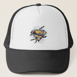 Gorra De Camionero Superman Stylized   Logotipo de las cadenas