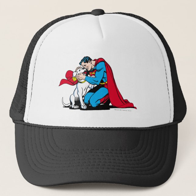 Gorra De Camionero Superman y Krypto (Anverso)