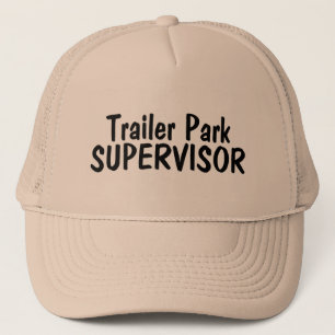 Gorra De Camionero Supervisor del parque de caravanas