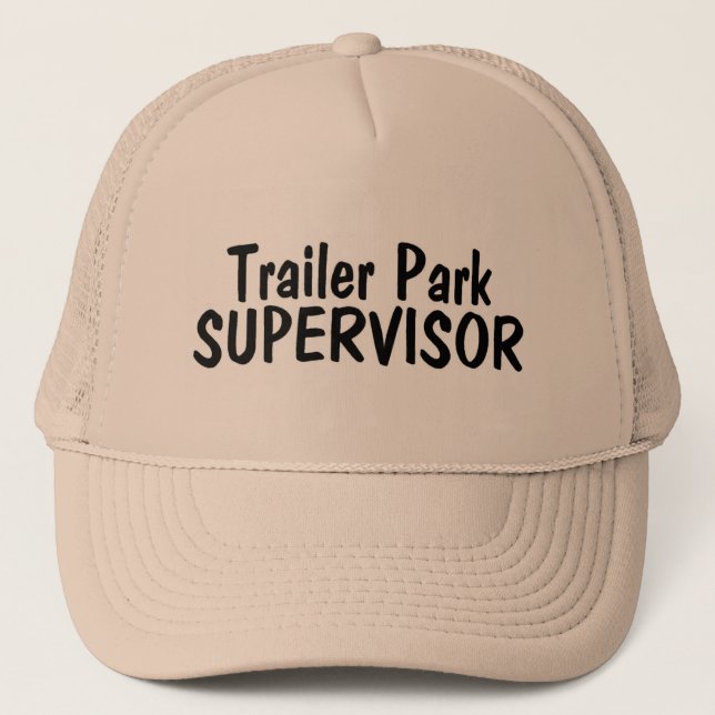 Gorra De Camionero Supervisor del parque de caravanas (Anverso)
