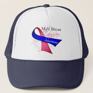 Gorra De Camionero Superviviente - cáncer de pecho masculino