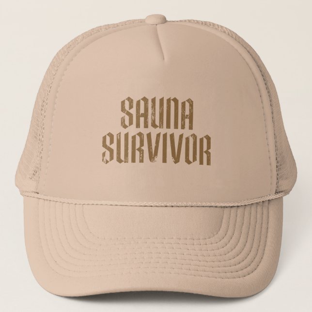 Gorra De Camionero Superviviente de la sauna 07 (Anverso)