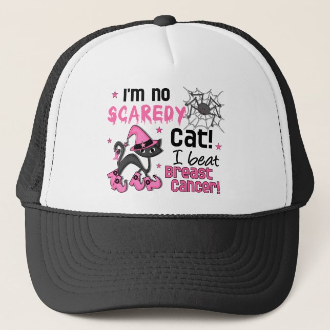 Gorra De Camionero Superviviente del cáncer de pecho de Halloween 2 (Anverso)