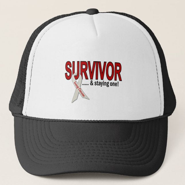 Gorra De Camionero Superviviente del cáncer de pulmón (Anverso)