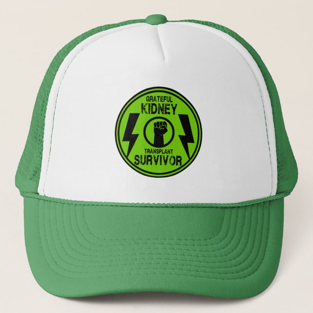 Gorra De Camionero Superviviente del trasplante renal (Anverso)