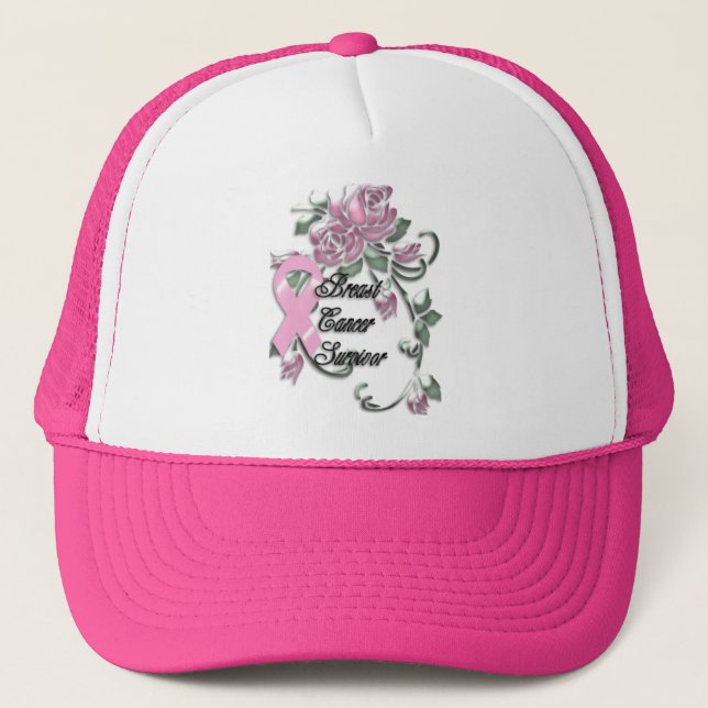Gorra De Camionero Superviviente rosado de la cinta del KRW (Anverso)