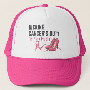 Gorra De Camionero Superviviente Sassy Pateando el Trasero del Cáncer