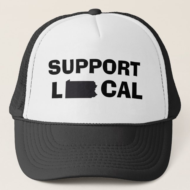 Gorra De Camionero Support Local Hat - Pennsylvania (PA) (Anverso)