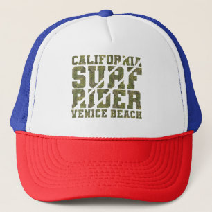 Gorra De Camionero Surf Rider de California - Calle Tropical Venecia