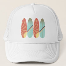 Surfboard Guay retro rojo y azul