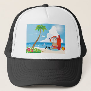 Gorra De Camionero surfer santa claus