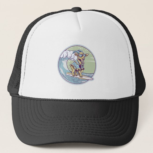 Gorra De Camionero Surfing de cabra (Anverso)