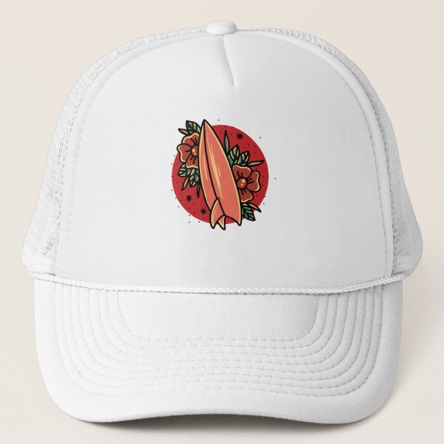 Gorra De Camionero Surfing Oldschool (Anverso)