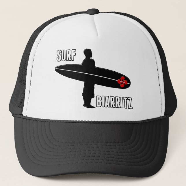 Gorra De Camionero Surfista Biarritz Vasco (Anverso)