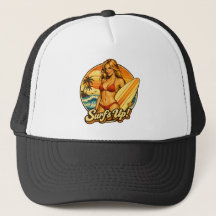 Surf's Up Bikini Pin-Up | Gráfico de Tienda de Sur